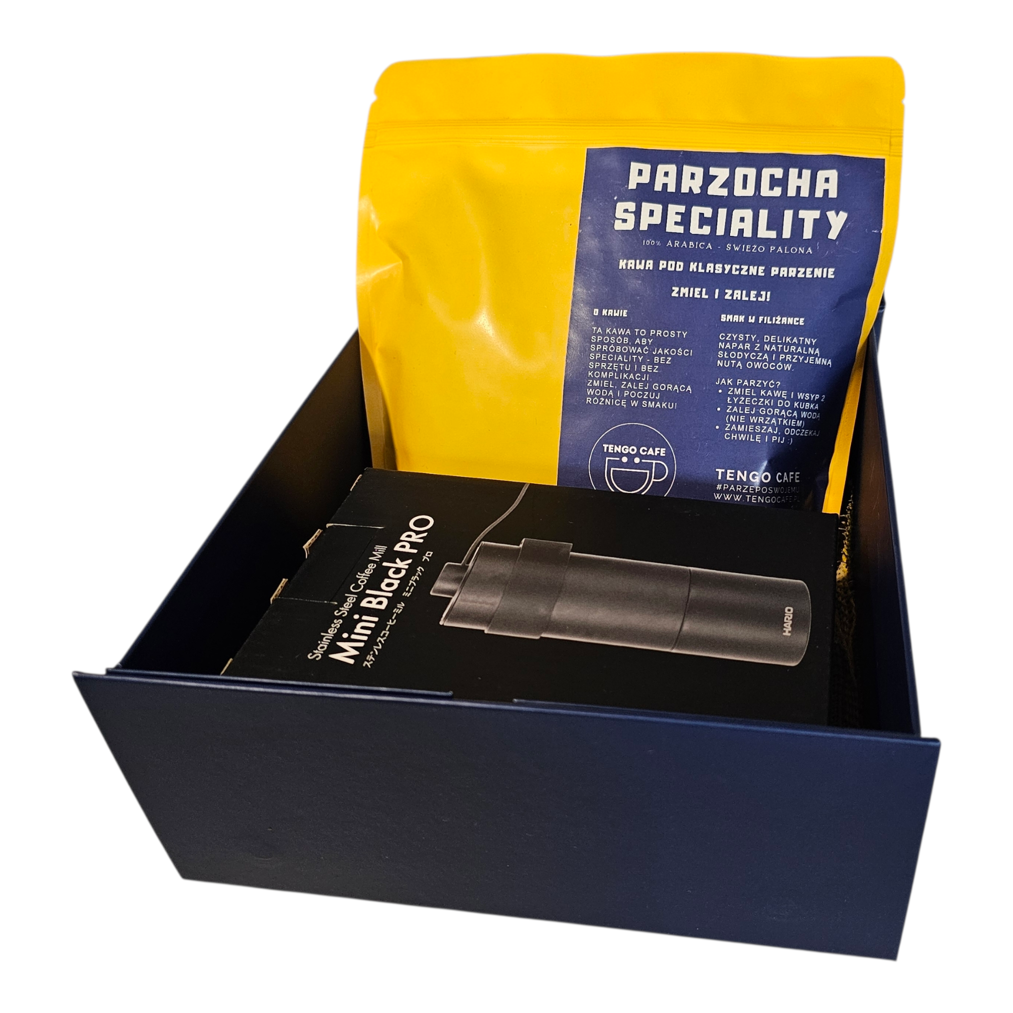 wnętrze zestawu coffee box