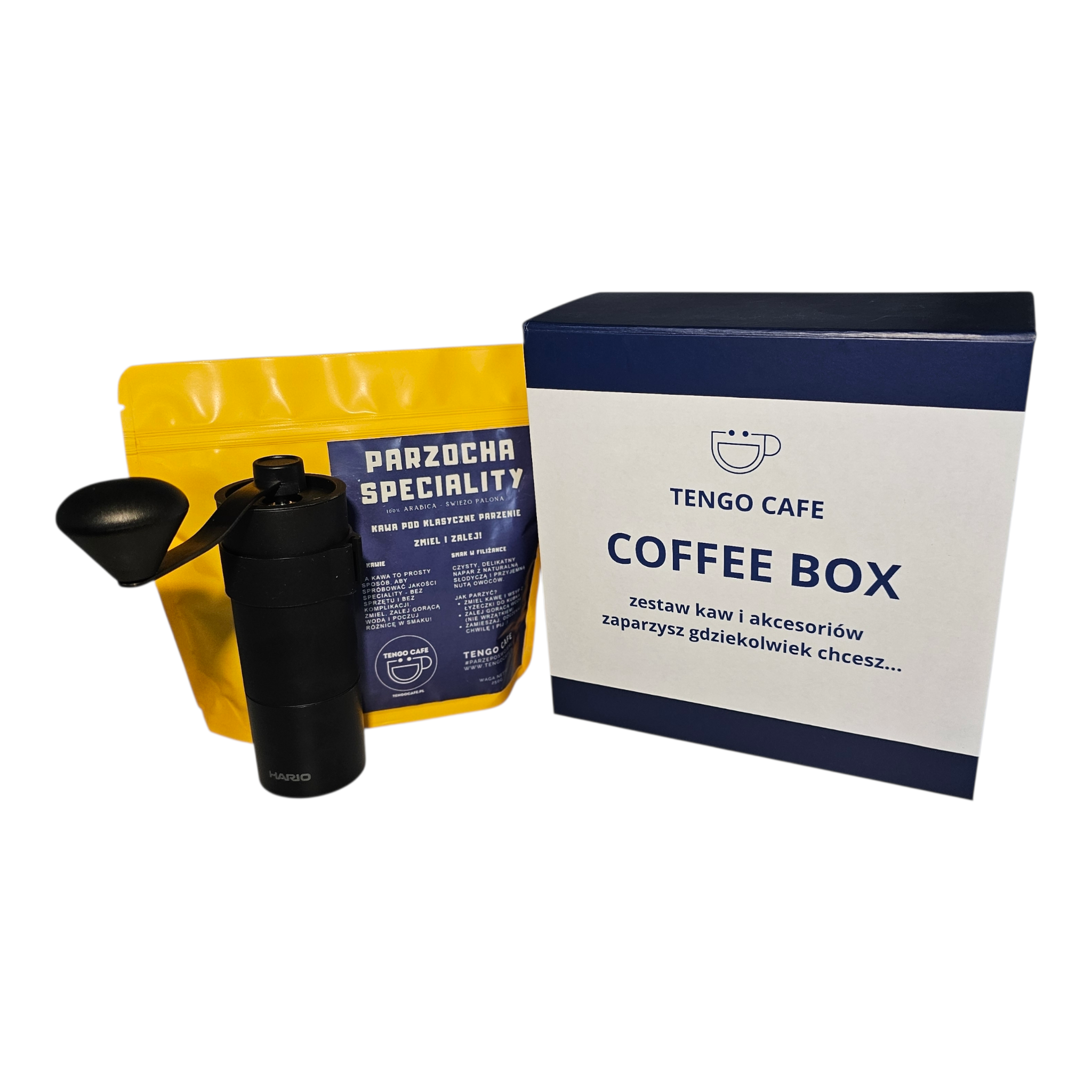zestaw coffee box na start ujęcie