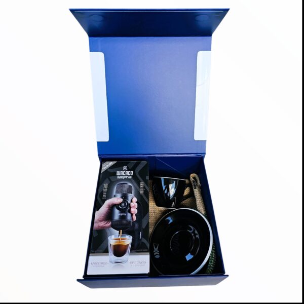 zestaw kawowy coffee box czarny wnętrze
